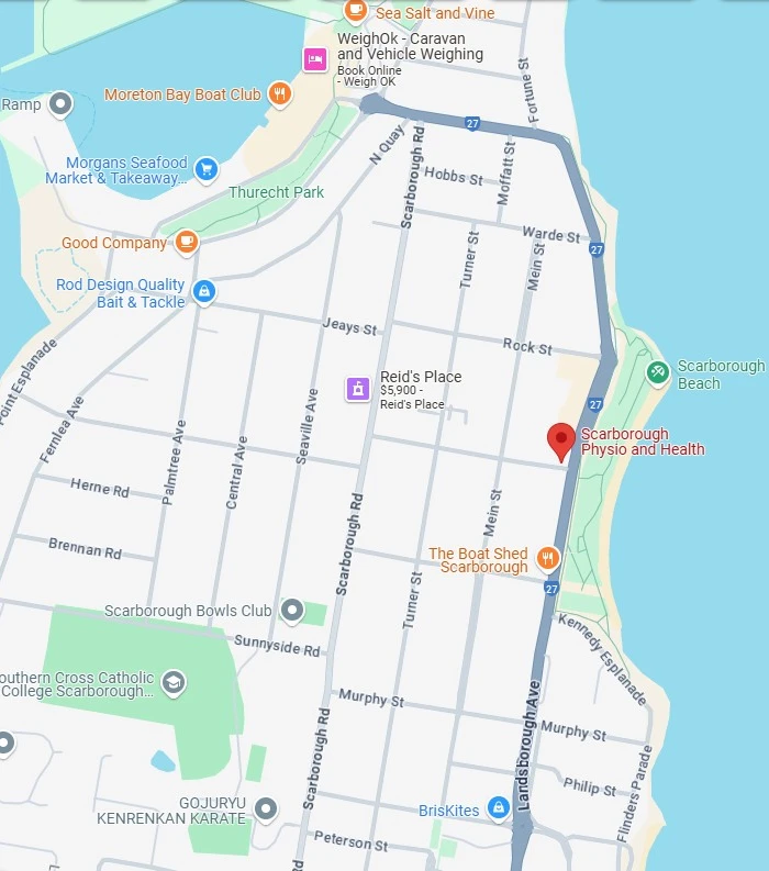 Scarborough Physio and Health Google Location Map
